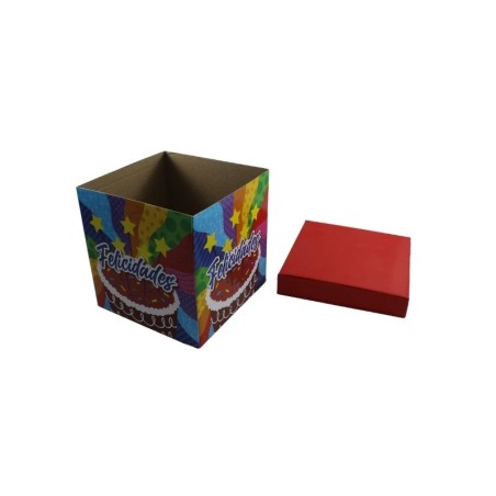 CAJA CUBO CUMPLEAÑOS