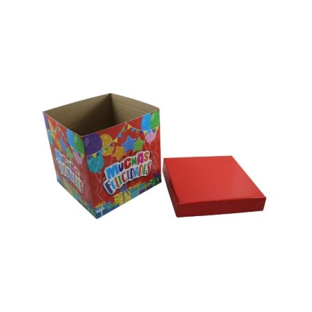 CAJA CUBO CUMPLEAÑOS