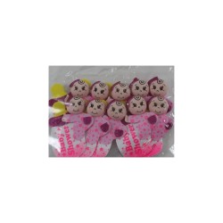 FIGURA DE FOMI BEBÉ CON TETERA ROSA