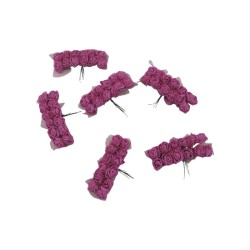 FLOR FOMI/ORGANZA FUCSIA