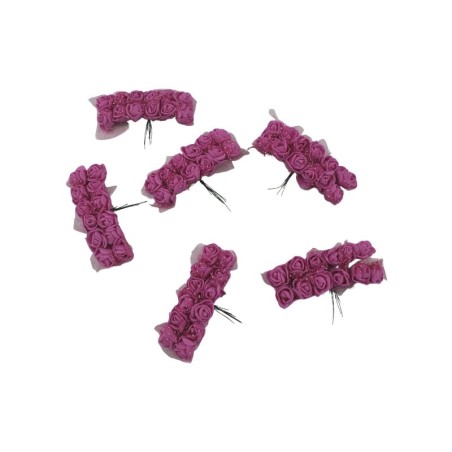 FLOR FOMI/ORGANZA FUCSIA