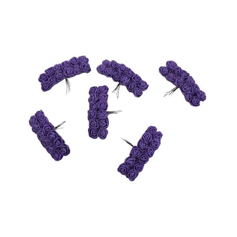 FLOR FOMI/ORGANZA MORADO