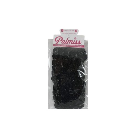 FLOR FOMI/ORGANZA NEGRO