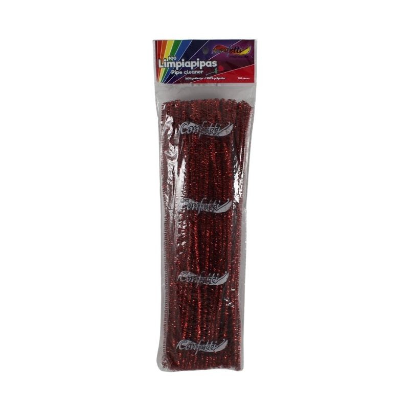 LIMPIAPIPAS METÁLICO ROJO