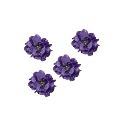 FLOR LILA 8CM CON PERLA