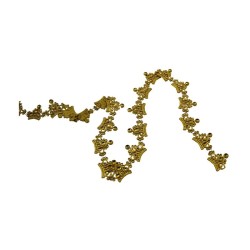STRASS CORONA 3.5CM DORADO