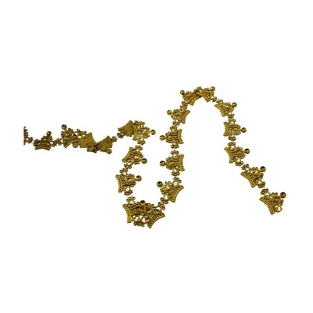 STRASS CORONA 3.5CM DORADO
