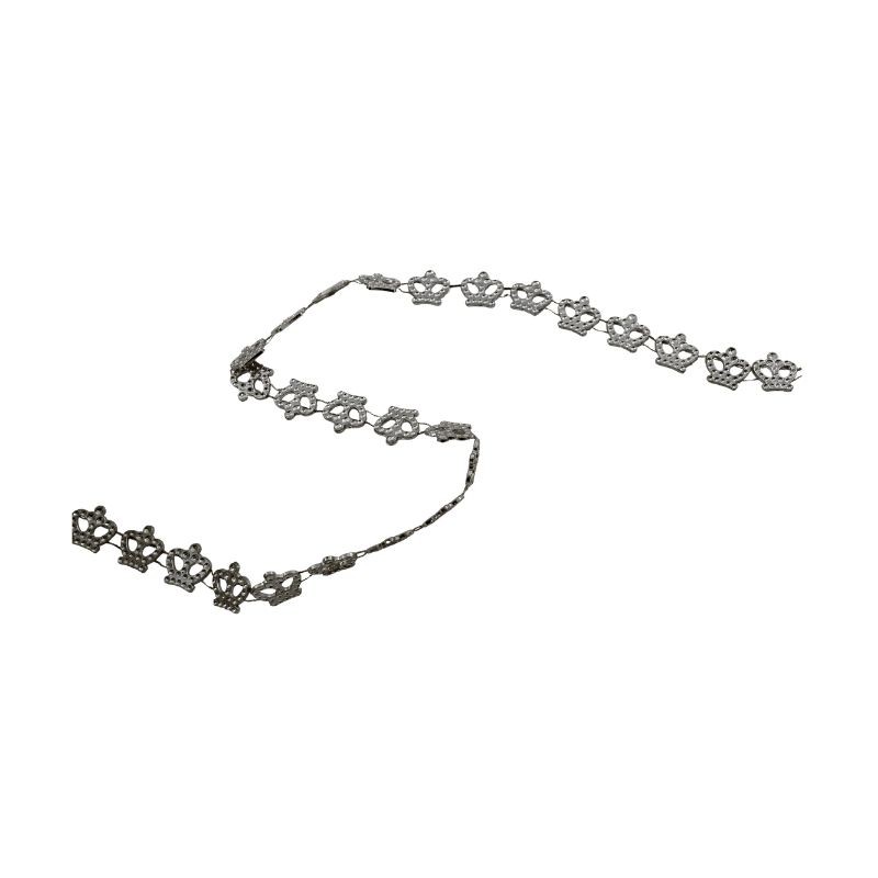 STRASS CORONA 1.8CM PLATA