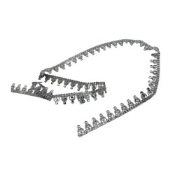 STRASS 2.4CM PLATA