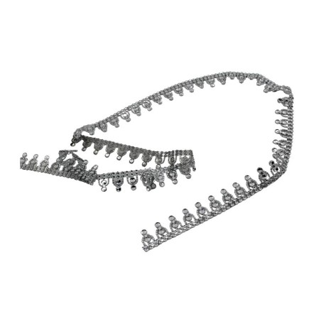 STRASS 2.4CM PLATA
