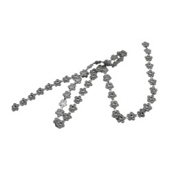 STRASS FLOR 1.6 CM PLATA