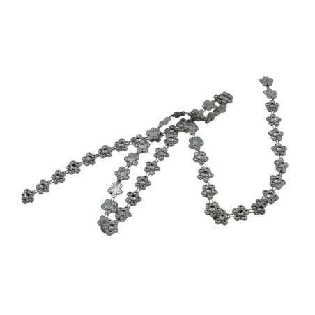 STRASS FLOR 1.6 CM PLATA