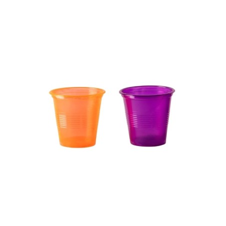 VASO PARA SHOT NARANJA Y MORADO