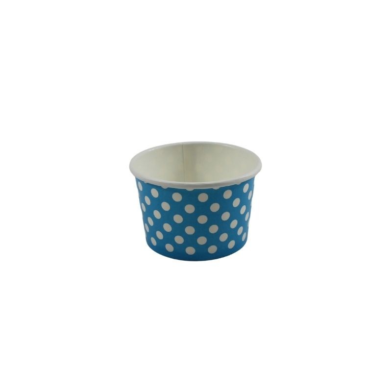 VASO PUNTITOS AZUL CIELO 5X7CM