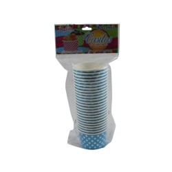 VASO PUNTITOS AZUL CIELO 5X7CM