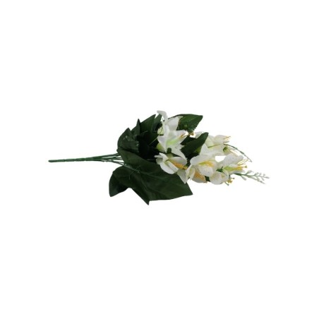 RAMO DE FLORES Y FOLLAJE MIXTO BEIGE X10