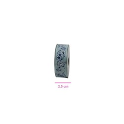 LISTÓN POPOTILLO 2.5CM AZUL