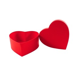 CAJA CORAZÓN  23X20CM ROJO