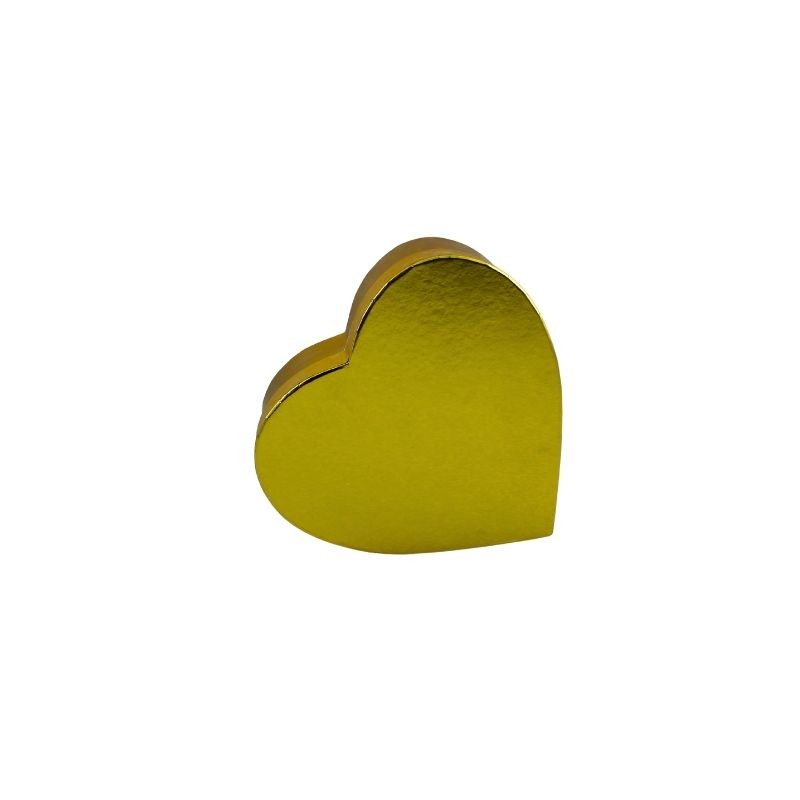 CAJA CORAZÓN 20X18CM DORADO