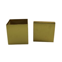 CAJA CUADRADA DORADA