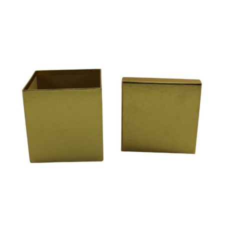 CAJA CUADRADA DORADA