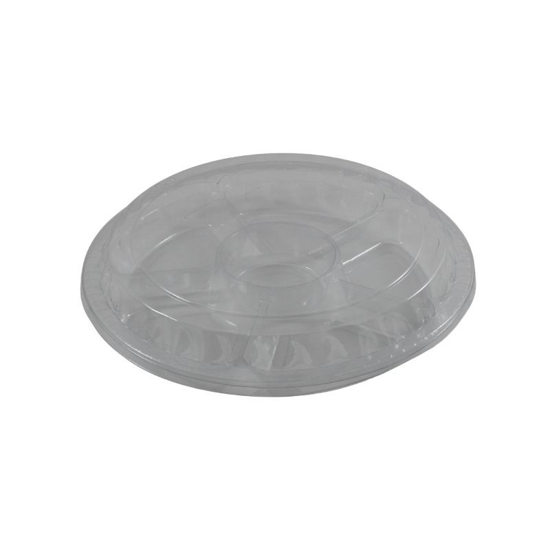 CHAROLA BOTANERA TRANSPARENTE CON TAPADERA