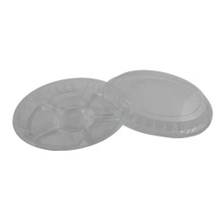 CHAROLA BOTANERA TRANSPARENTE CON TAPADERA