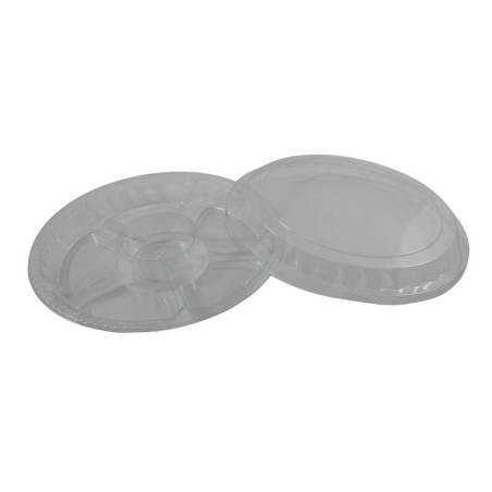 CHAROLA BOTANERA TRANSPARENTE CON TAPADERA