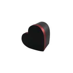 CAJA CORAZÓN 24 CM  NEGRA