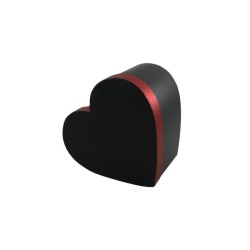 CAJA CORAZÓN 27  CM NEGRA