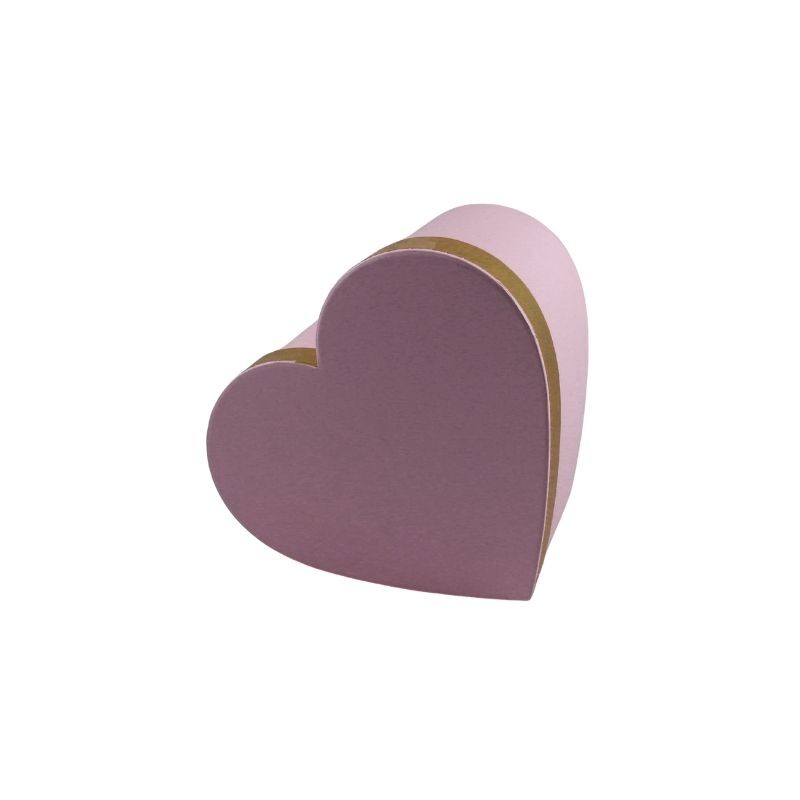 CAJA CORAZÓN 27 CM ROSA