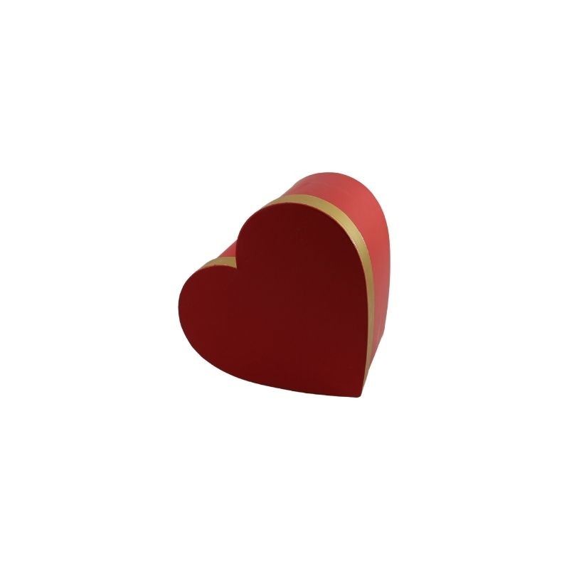 CAJA CORAZÓN 21 CM ROJO