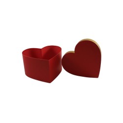 CAJA CORAZÓN 21 CM ROJO