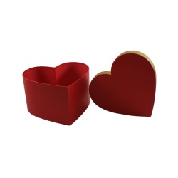 CAJA CORAZÓN 24 CM ROJO