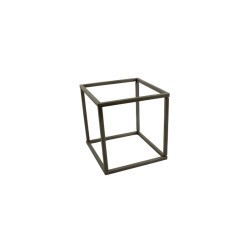 BASE METÁLICA DE 20X20CM PLATA