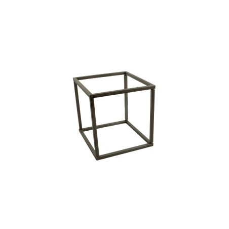 BASE METÁLICA DE 20X20CM PLATA