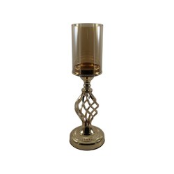 CANDELABRO METÁLICO DORADO