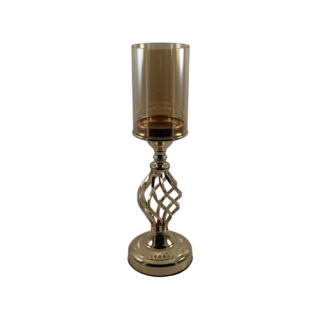 CANDELABRO METÁLICO DORADO