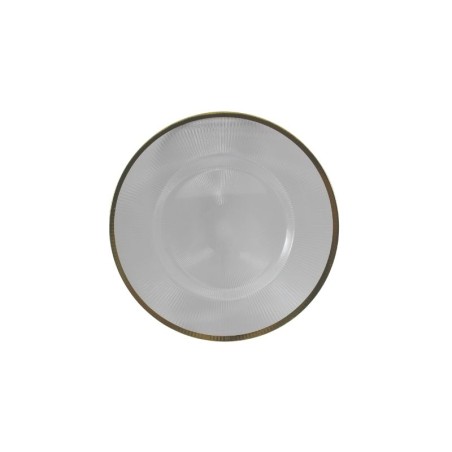 PLATO 13 TRANSPARENTE/ORO