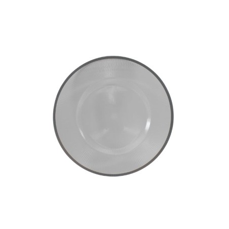 PLATO 13 TRANSPARENTE/PLATA