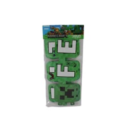 LETRERO MOVIL FELIZ CUMPLEAÑOS MINECRAFT