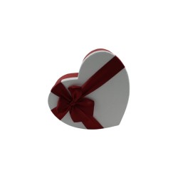 CAJA CORAZÓN CON MOÑO 28 CM