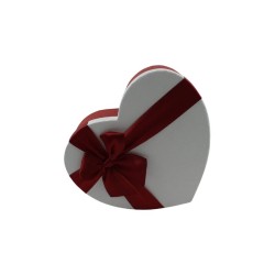 CAJA CORAZÓN CON MOÑO 30 CM