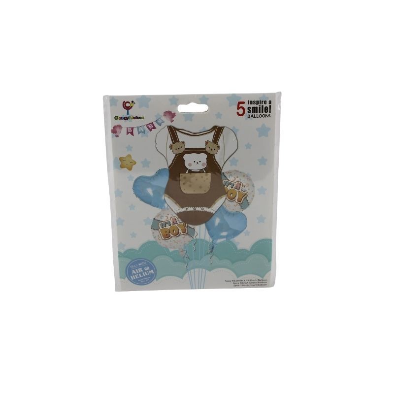 KIT DE GLOBOS BEBÉ AZUL