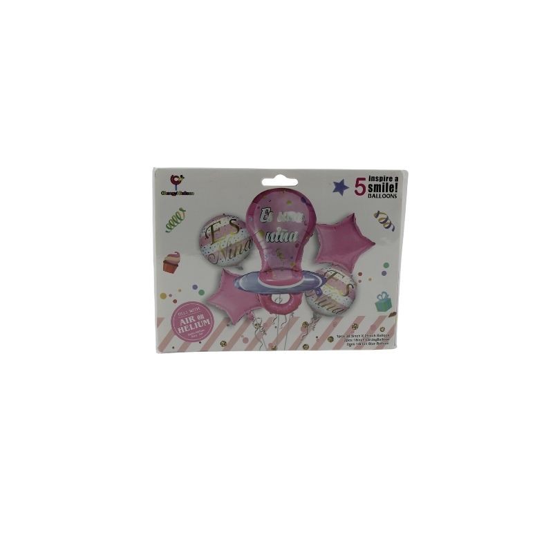 KIT DE GLOBOS CHUPÓN ROSA
