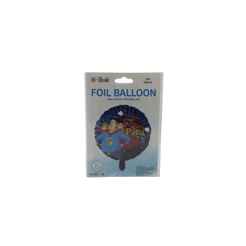 GLOBO 18 METÁLICO FELIZ DIA PAPÁ