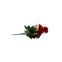 FLOR D/RAMO MT-1309 ROJO