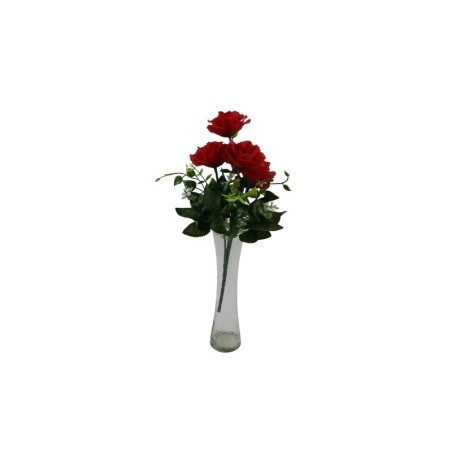 FLOR D/RAMO MT-1309 ROJO