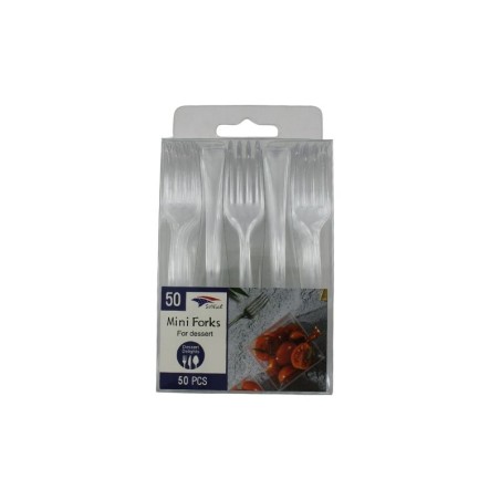 TENEDOR MINI TRANSPARENTE