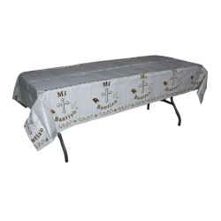 MANTEL DE PLÁSTICO MI BAUTIZO